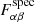 $ F^{\mathrm{spec}}_{\alpha\beta} $