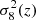 $ \sigma^{2}_8(z) $
