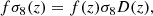 $$ \begin{aligned} f\sigma _8(z) = f(z)\sigma _{8}D(z), \end{aligned} $$