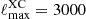 $ \ell^{\mathrm{XC}}_{\mathrm{max}}=3000 $