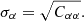 $$ \begin{aligned} \sigma _\alpha = \sqrt{C_{\alpha \alpha }}. \end{aligned} $$