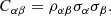$$ \begin{aligned} C_{\alpha \beta } = \rho _{\alpha \beta }\sigma _\alpha \sigma _\beta . \end{aligned} $$