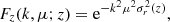 $$ \begin{aligned} F_z(k,\mu ;z) = \text{e}^{-k^2\mu ^2\sigma _r^2(z)}, \end{aligned} $$