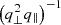$ \left(q_\perp^2 q_\parallel\right)^{-1} $