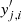 $ y_{j,i}^\prime $