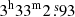 $ 3^{\mathrm{h}} 33^{\mathrm{m}} 2{{\overset{\text{ s}}{.}}}93 $