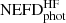 $ \mathrm{NEFD}_{\mathrm{phot}}^{\mathrm{HF}} $