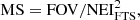 $$ \begin{aligned} \mathrm{MS} = \mathrm{FOV} / \mathrm{NEI}_{\rm FTS}^2 ,\end{aligned} $$