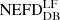 $ \mathrm{NEFD}_{\mathrm{DB}}^{\mathrm{LF}} $