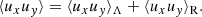 $$ \begin{aligned} \langle u_x u_y \rangle = { \langle u_x u_y \rangle _{\Lambda } + \langle u_x u_y \rangle _{\rm R} } . \end{aligned} $$