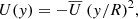 $$ \begin{aligned} U (y) = - \overline{U}\ (y/R)^2 , \end{aligned} $$