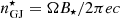 $ n^{\star}_{\mathrm{GJ}}= \Omega B_{\star}/2\pi ec $