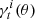 $ \gamma_{{t}}^i(\theta) $