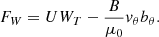 $$ \begin{aligned} F_W = UW_T - \frac{B}{\mu _0}v_\theta b_\theta . \end{aligned} $$