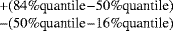 $^{&#x002B;(84 \% \textrm{quantile}-50\% \textrm{quantile})}_{-(50\% \textrm{quantile}-16\% \textrm{quantile})}$