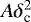 $A \delta_{\textrm{c}}^{2}$