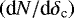 $\left(\textrm{d}N/\textrm{d}\delta_{\textrm{c}}\right)$