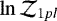 $\ln\mathcal{Z}_{1pl}$