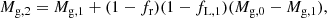 $$ \begin{aligned} M_{\rm g,2}=M_{\rm g,1}+(1-f_{\rm r})(1-f_{\rm L,1})(M_{\rm g,0}-M_{\rm g,1}), \end{aligned} $$