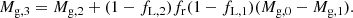 $$ \begin{aligned} M_{\rm g,3}=M_{\rm g,2}+(1-f_{\rm L,2})f_{\rm r}(1-f_{\rm L,1})(M_{\rm g,0}-M_{\rm g,1}). \end{aligned} $$