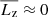 $ \overline{L_{\mathrm{z}}}\approx 0 $