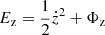 $ E_{\mathrm{z}}=\frac{1}{2}\dot{z}^2+\Phi_{\mathrm{z}} $