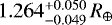 $1.264^{+0.050}_{-0.049}\,{R_{\oplus}}$