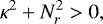 \begin{equation*} \kappa^{2} &#x002B; N_{r}^{2} > 0,\end{equation*}