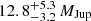 $ 12.8^{+5.3}_{-3.2}\,M_{\mathrm{Jup}} $