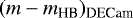 $(m-m_{\textrm{HB}})_{\textrm{DECam}}$