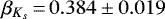 $\beta_{K_s}\,{=}\,0.384\pm0.019$