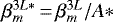 $\beta_m^{3L*}\,{=}\,\beta_m^{3L}/A*$
