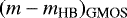 $(m-m_{\textrm{HB}})_{\textrm{GMOS}}$