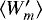 $\langle W&#x0027;_m \rangle$
