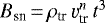 $B_{\text{sn}}\,{=}\,\rho_{\text{tr}}\,\varv_{\text{tr}}^n\,t^3$