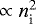 $\propto n_{\textrm{i}}^2$