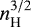 $n_{\textrm{H}}^{3/2}$
