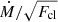 $ \dot{M}/\sqrt{F_{\mathrm{cl}}} $