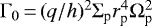 $ \Gamma_0\,{=}\,(q/h)^2\Sigma_{\textrm{p}}r_{\textrm{p}}^4\Omega_{\textrm{p}}^2$