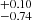$ _{-0.74}^{+0.10} $