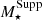 $ M_{\star}^{\mathrm{Supp}} $