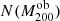 $ N(M^{\text{ob}}_{200}) $