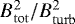 $B_{\rm{tot}}^2/B_{\rm{turb}}^2$