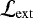 $\mathcal{L_{\rm{ext}}}$