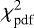 $\chi^2_{\text{pdf}} $