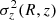 $ \sigma_z^2(R,z) $