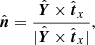 $$ \begin{aligned} \hat{\boldsymbol{n}}=\frac{\hat{\boldsymbol{Y}}\times \hat{\boldsymbol{t}}_x}{|\hat{\boldsymbol{Y}}\times \hat{\boldsymbol{t}}_x|}, \end{aligned} $$
