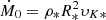 $ \dot{M}_{0} = \rho_{\ast} R_{\ast}^2 \upsilon_{K\ast} $