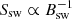 $ S_{\mathrm{sw}} \propto B_{\mathrm{sw}}^{-1} $
