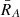 $ \bar{R}_A $